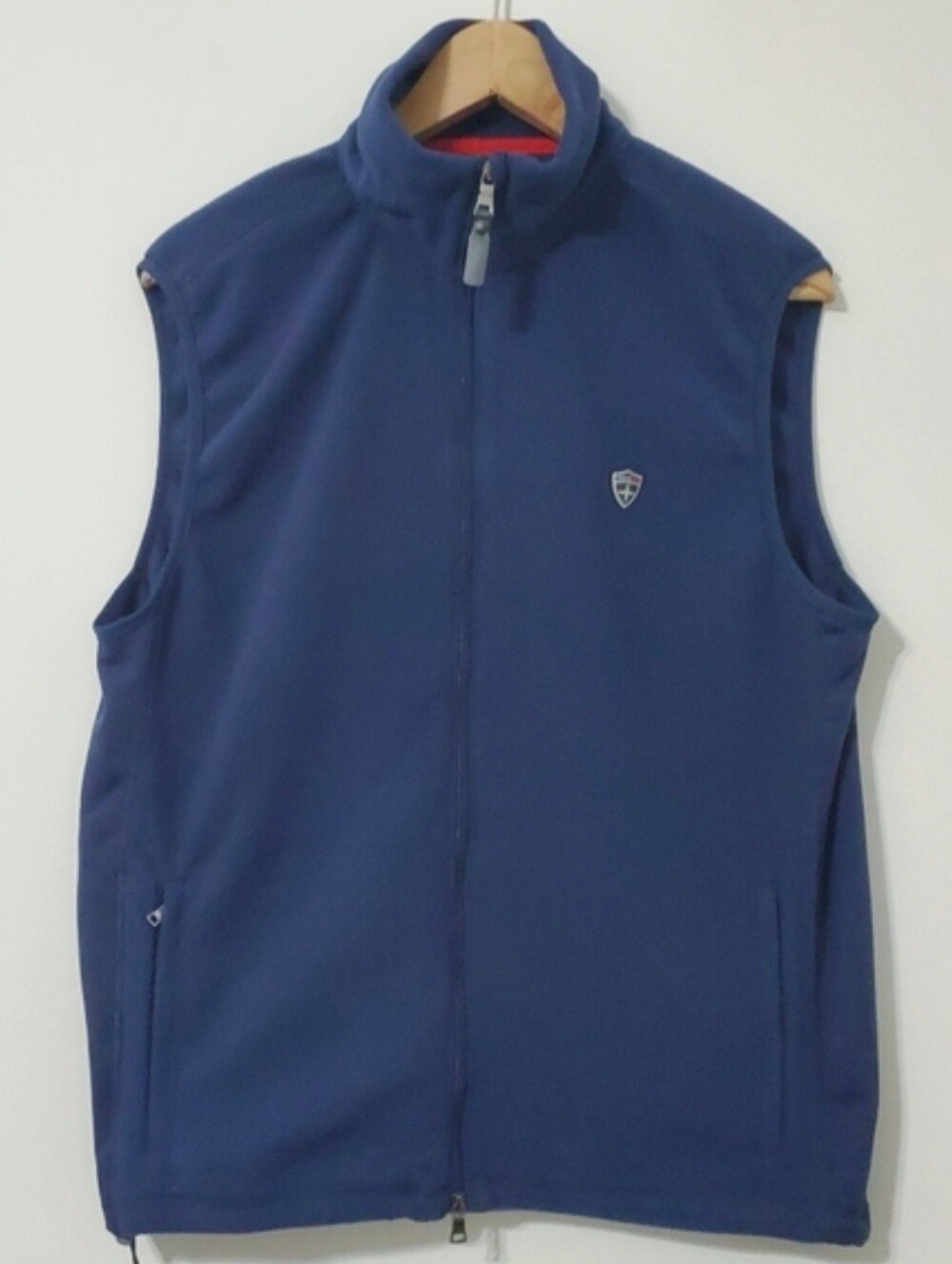 POLO Ralph Lauren Mens Full Zip Navy Fleece Vest Medium
